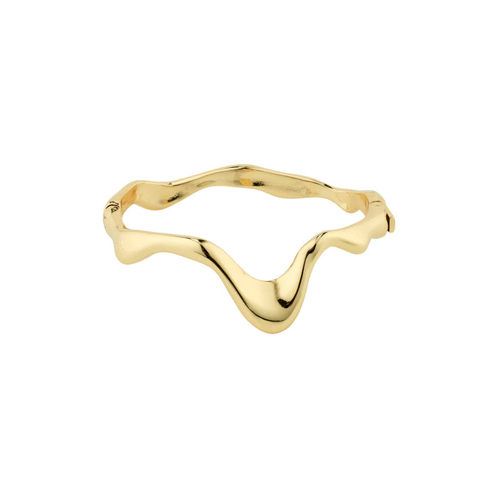 Pilgrim Moon Recycled Bangle Gold Plated