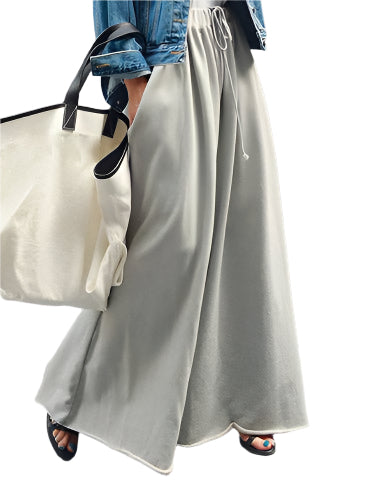 Loose Urban Wide Leg Elastic Waist Track Pants