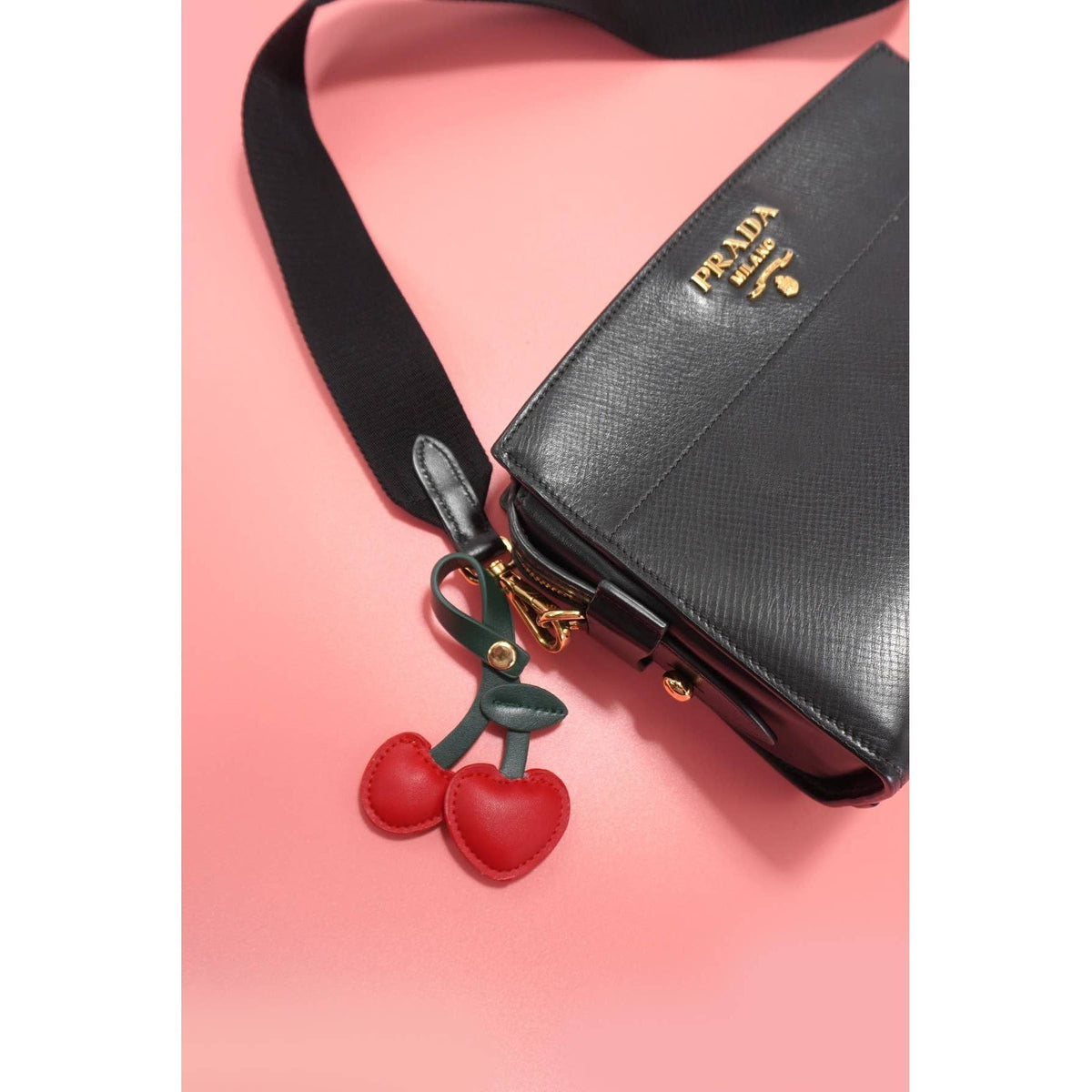 Cherry Charm Keychain
