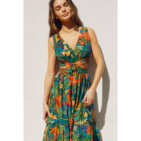 Sunny Serenity O Ring Cutout Midi Dress