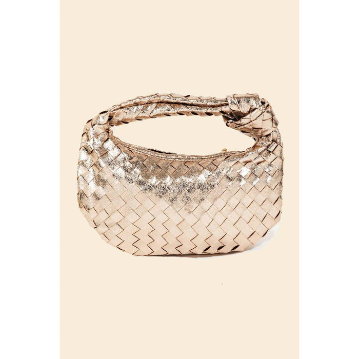 Basket Weave Hobo Handbag