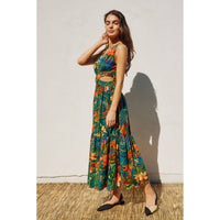 Sunny Serenity O Ring Cutout Midi Dress