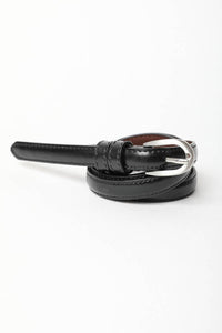 Skinny Horseshoe Buckle Belt