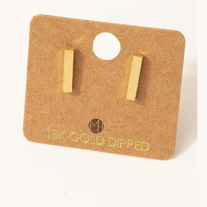 Dainty Mini Bar Stud Earrings