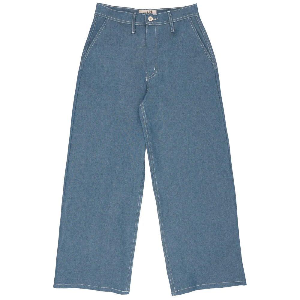 Naked & Famous Maudie in Antique Blue Stretch Denim