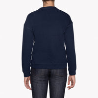 Naked & Famous Women's Weekend Crew Vintage Doubleface Navy