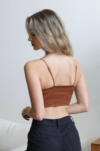 Crochet Lace Overlay Bralette
