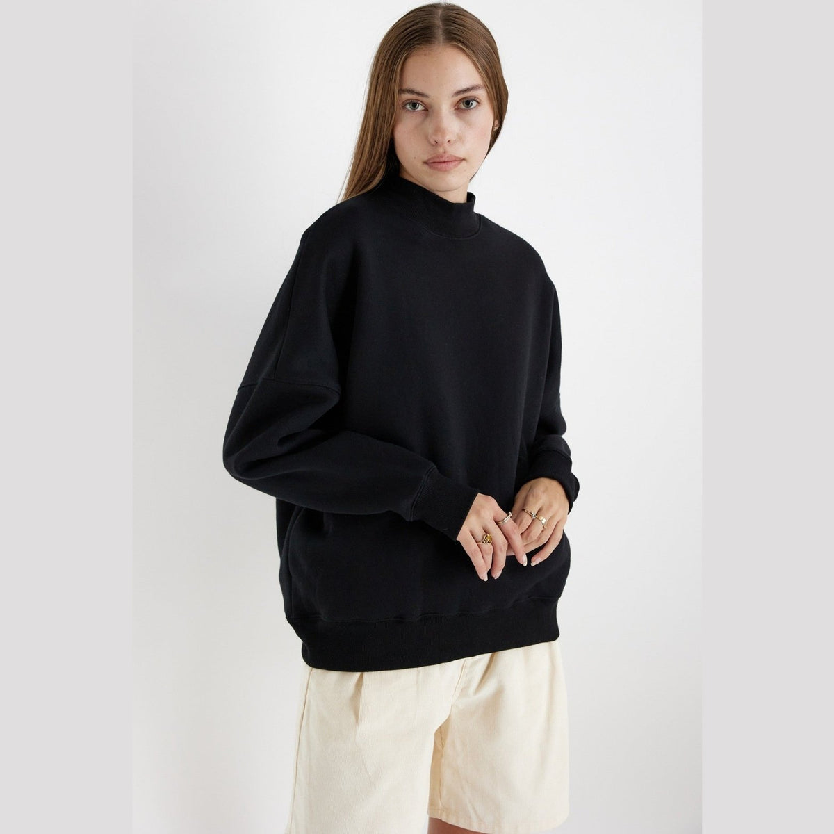Troy Mockneck Sweatshirt with pockets