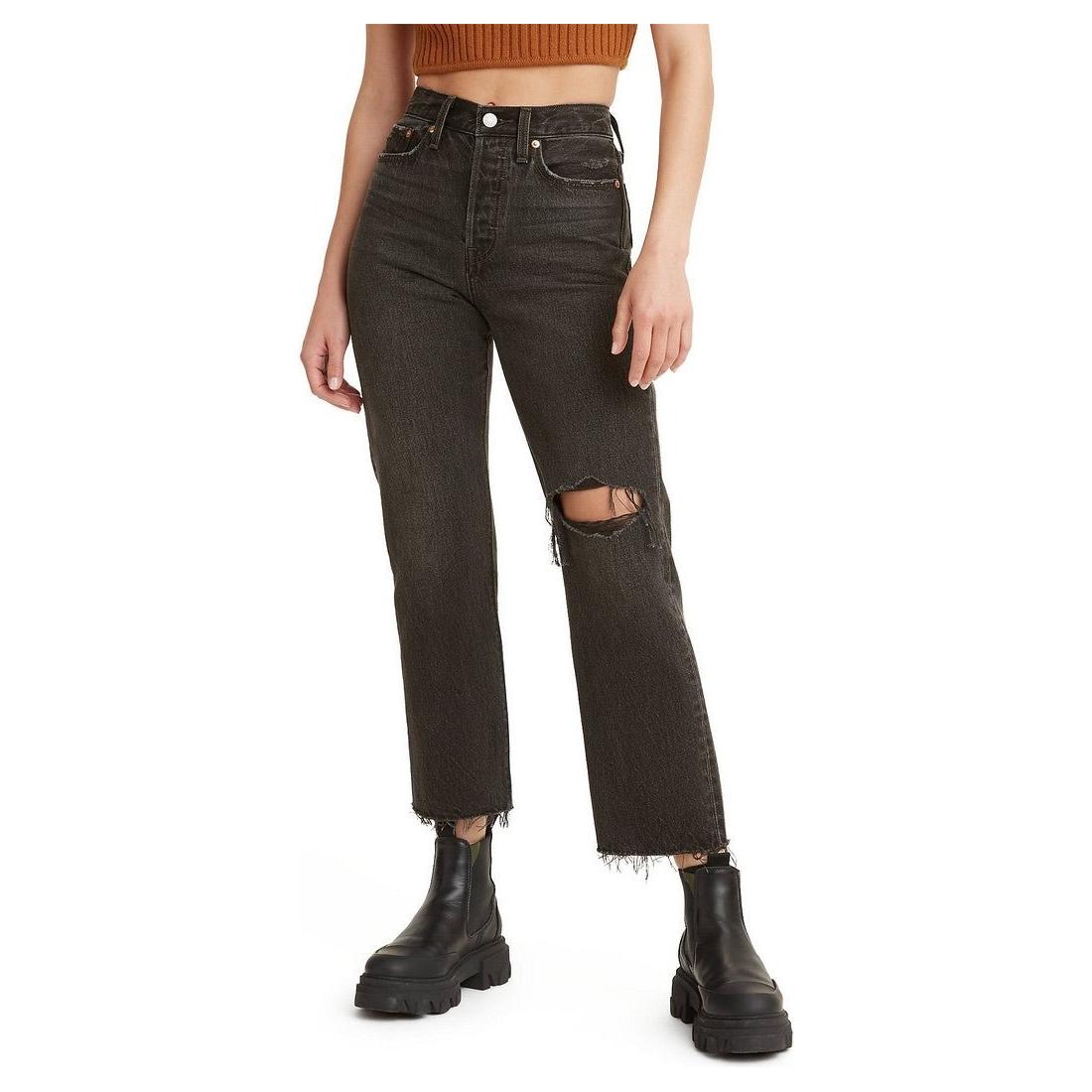 Levis wedgie jeans best sale black