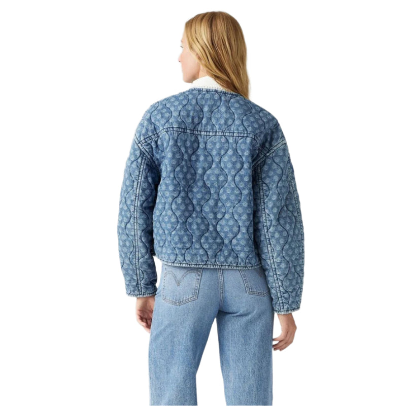 Levi's Rumer Quilted Liner Shirt Faye Geo Denim