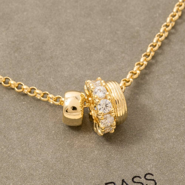 Mixed Ring Charms Dainty Chain Necklace