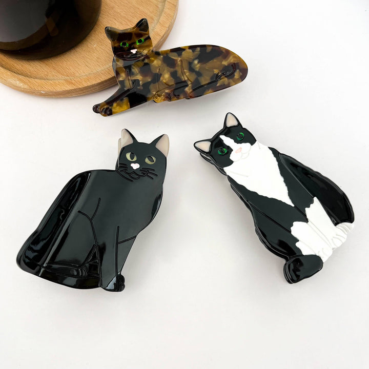 Sitting Cat Hair Claw Clip Collection, Animal Hair Clip: Ocelot