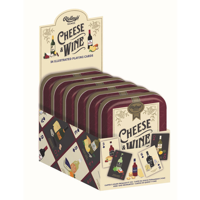 Cheese and Wine Playing Cards