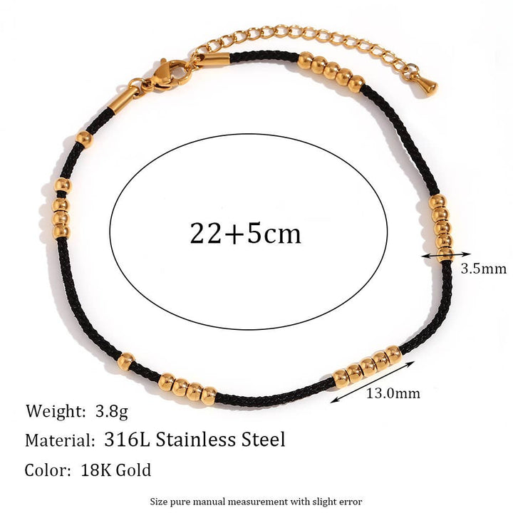 Multi Style 18K Gold Plated Steel Chain Bracelets - FGS: A