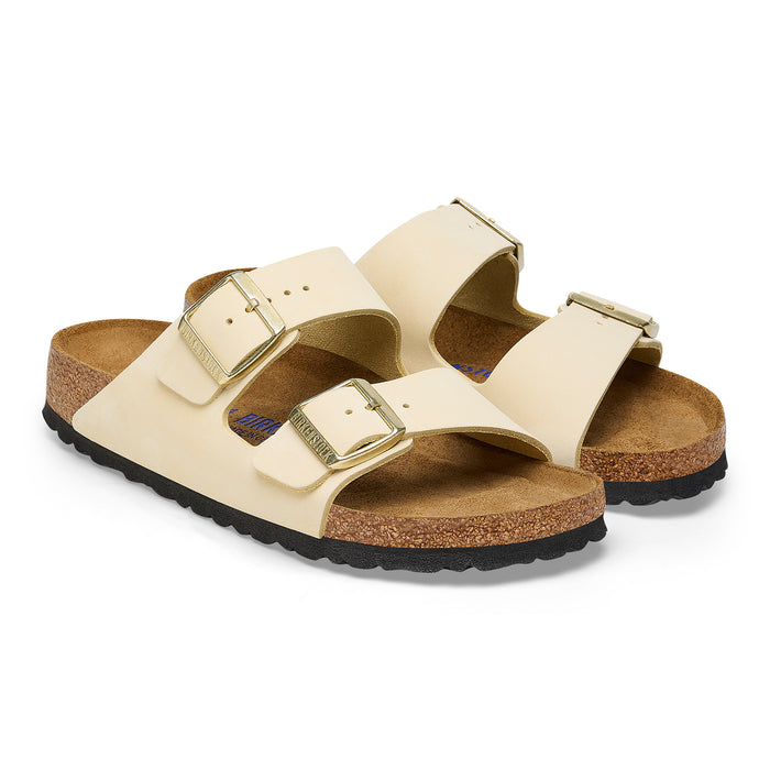 Birkenstock Arizona Soft Footbed Ecru Nubuck