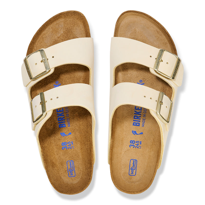 Birkenstock Arizona Soft Footbed Ecru Nubuck