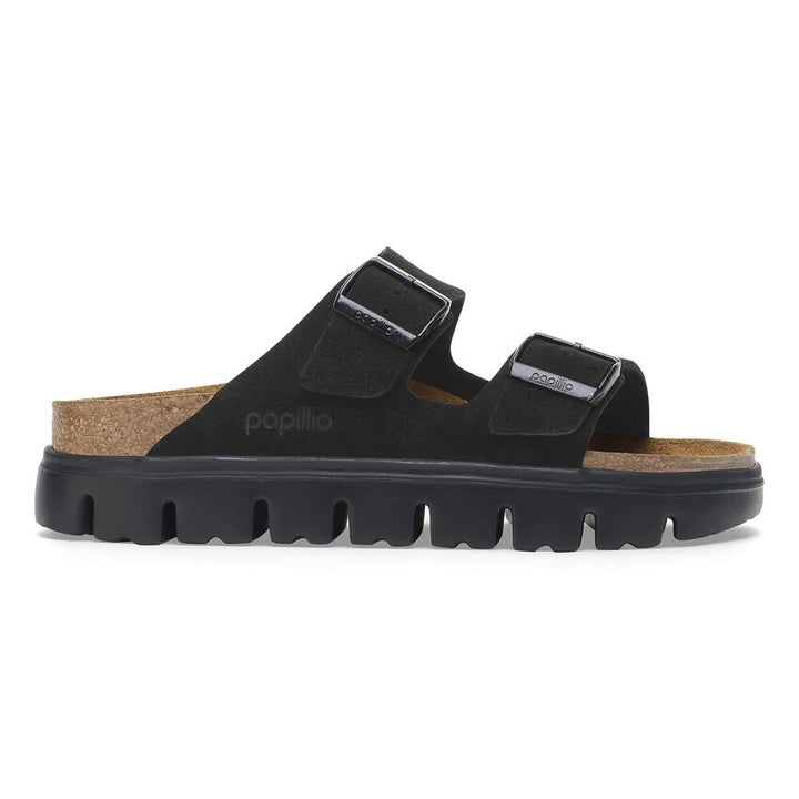 Birkenstock Arizona Chunky Platform Black Suede