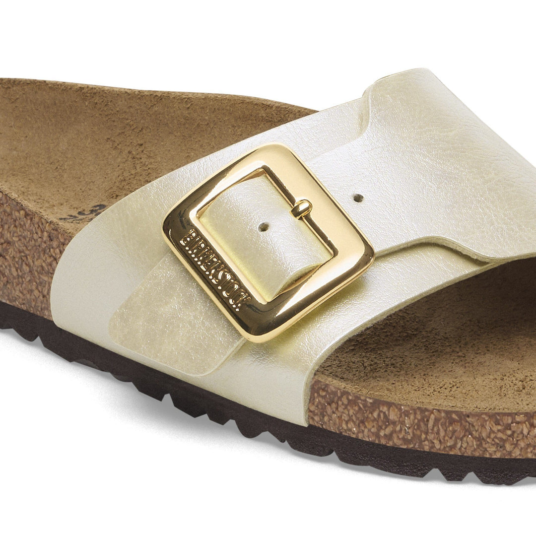 Birkenstock Catalina Luxe Buckle Graceful Pearl White