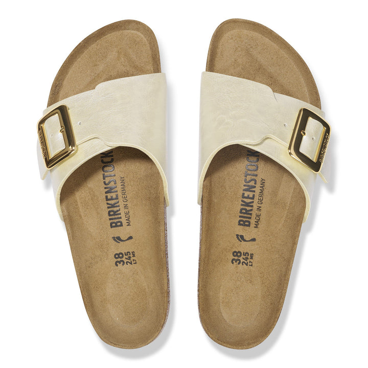 Birkenstock Catalina Luxe Buckle Graceful Pearl White