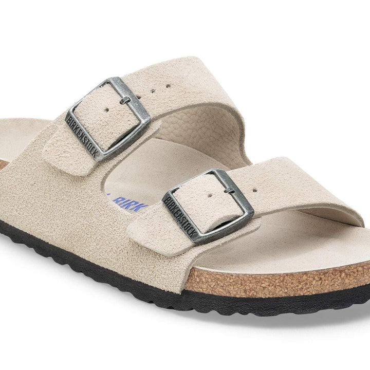 Birkenstock Arizona Arizona Soft Footbed Suede Leather Oyster Tonal