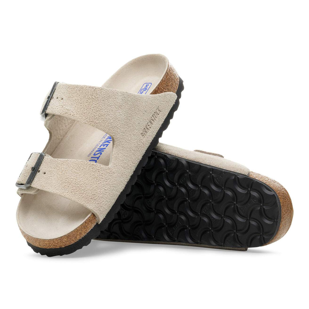 Birkenstock Arizona Arizona Soft Footbed Suede Leather Oyster Tonal