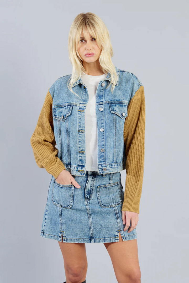 Molly Bracken Woven Denim Jacket