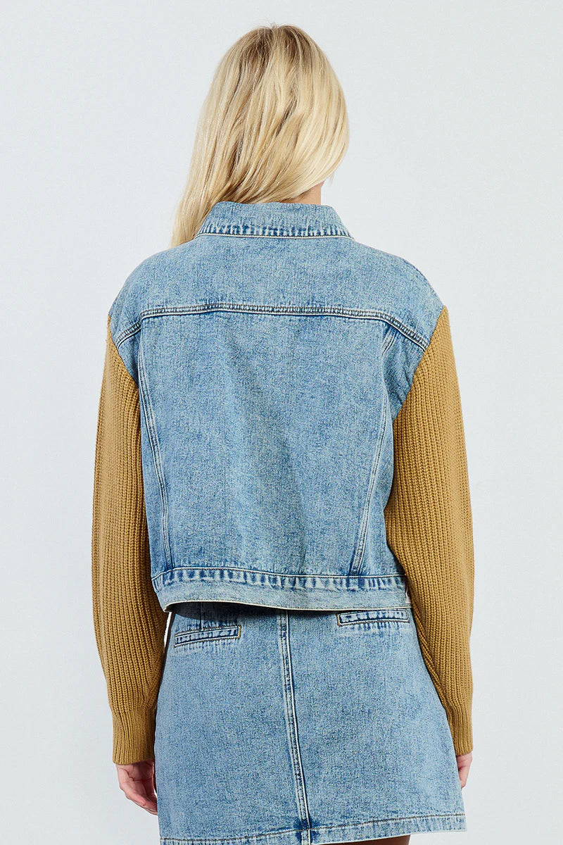 Molly Bracken Woven Denim Jacket