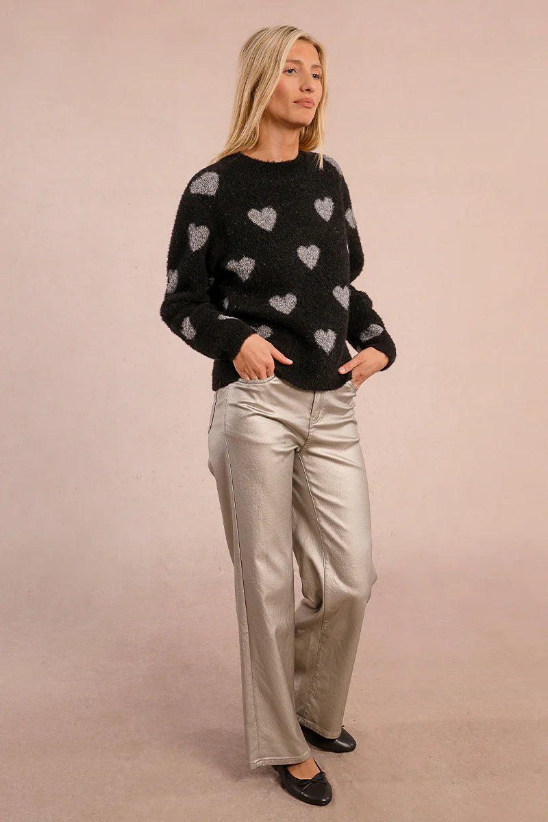 Molly Bracken Heart Knitted Sweater