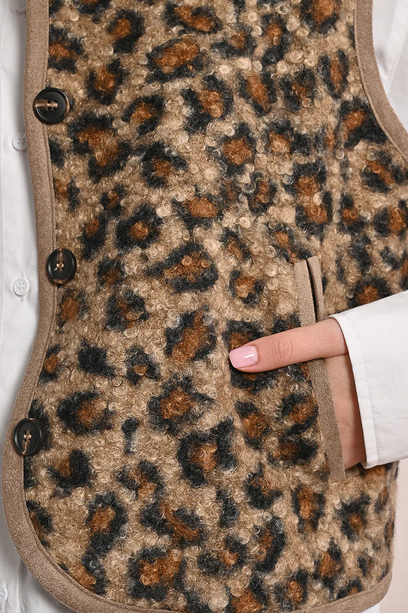 Molly Bracken Woven Sleeveless Jacket