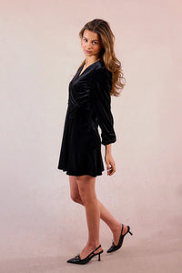 Molly Bracken Velvet Knitted Dress