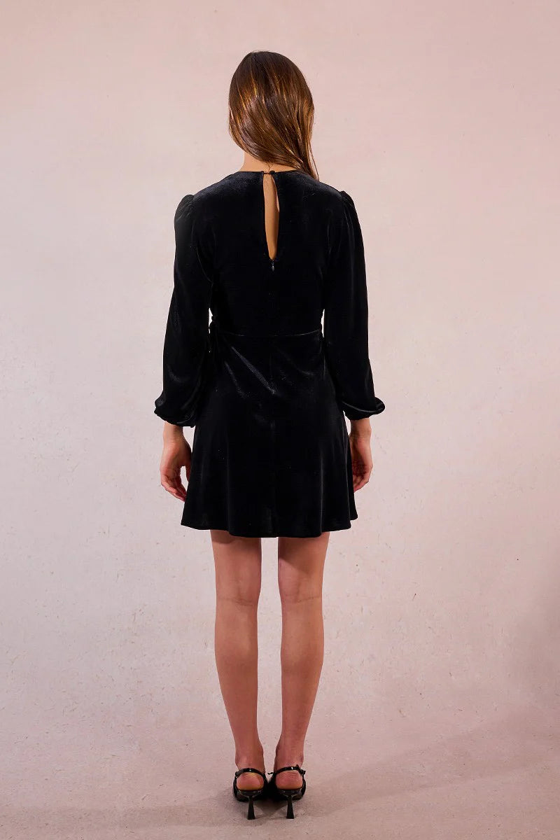 Molly Bracken Velvet Knitted Dress