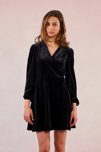 Molly Bracken Velvet Knitted Dress