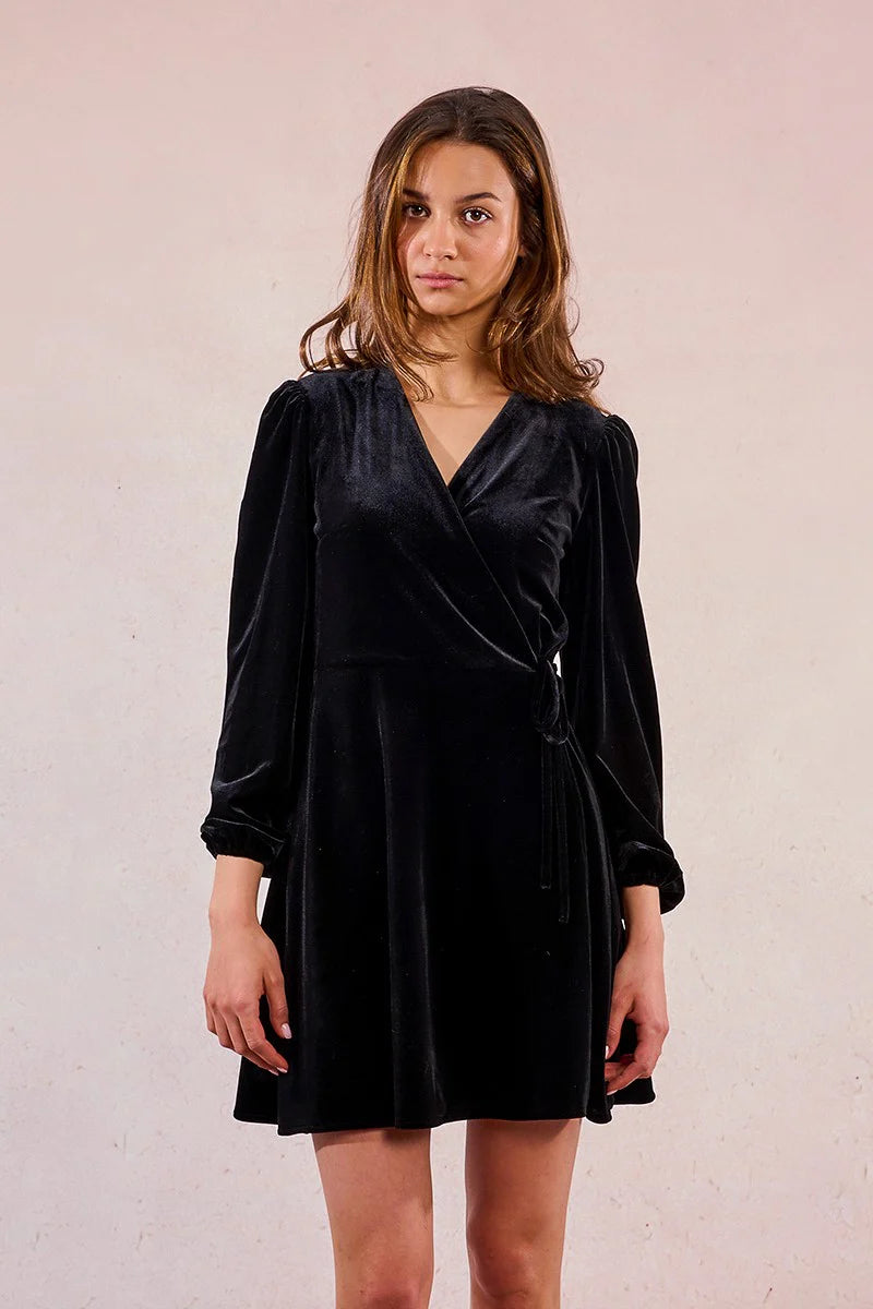 Molly Bracken Velvet Knitted Dress