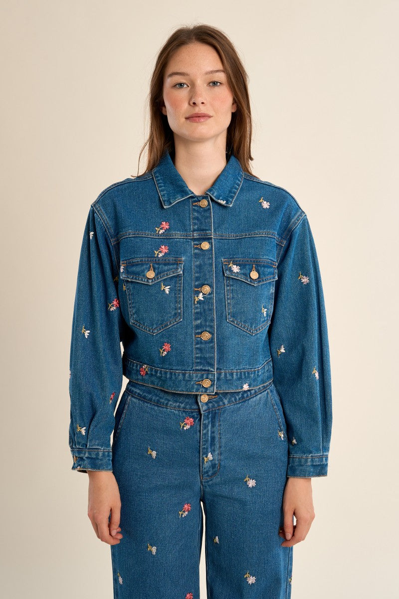 Molly Bracken Embroidered Denim Jacket
