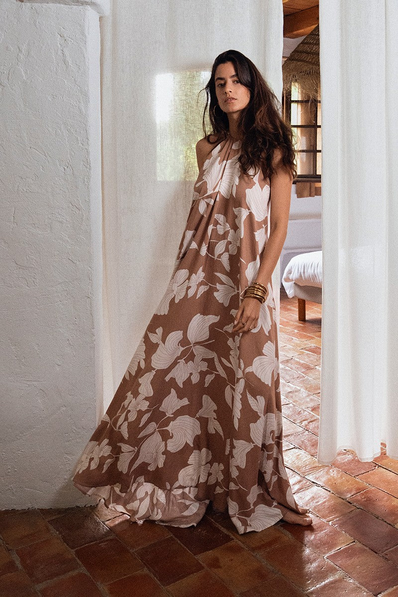 Molly Bracken Slik Kerchief Dress