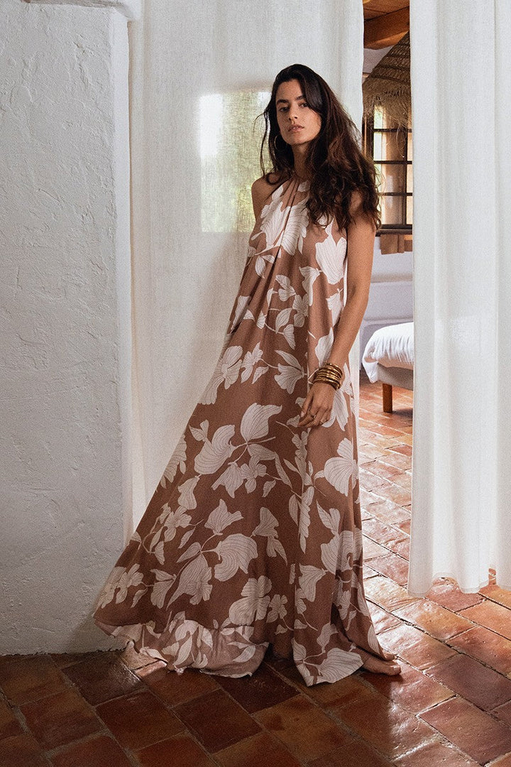 Molly Bracken Slik Kerchief Dress