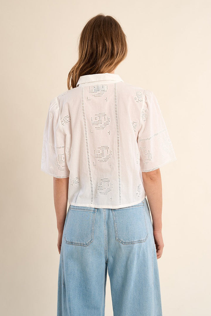 Molly Bracken Embroidery Cotton Shirt