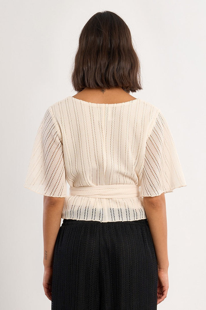 Molly Bracken Wrap Woven Top
