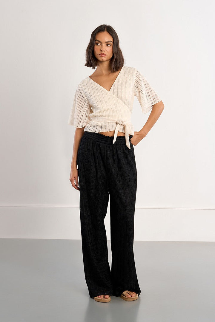 Molly Bracken Wrap Woven Top