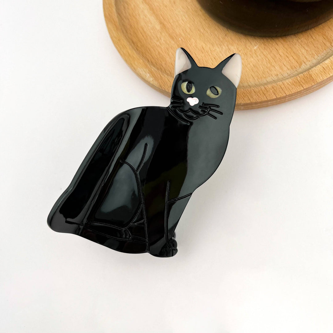 Sitting Cat Hair Claw Clip Collection, Animal Hair Clip: Ocelot