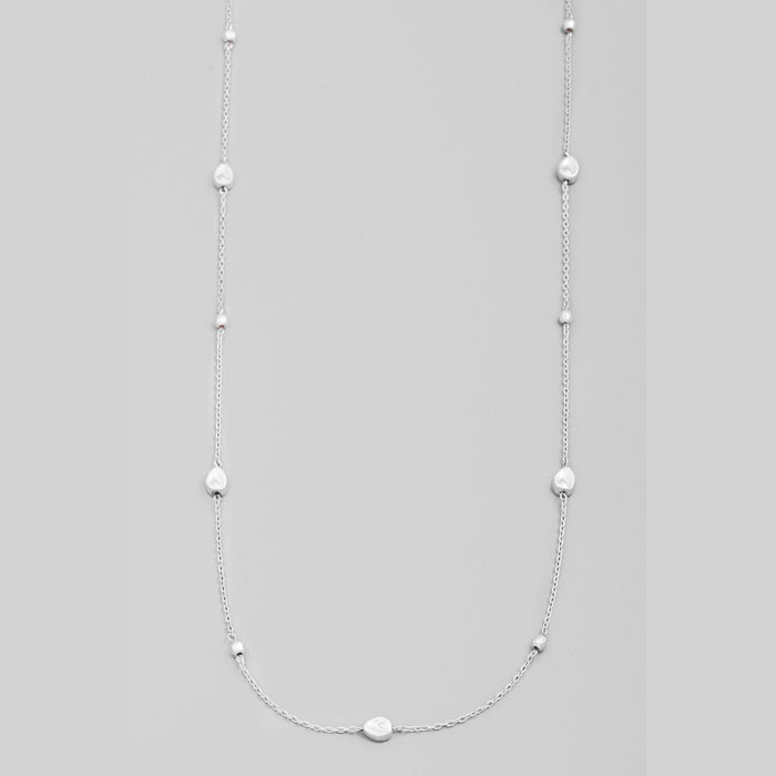 Dainty Chain Teardrop Long Necklace