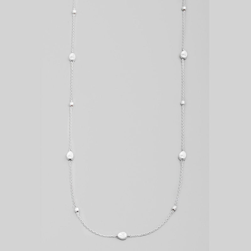 Dainty Chain Teardrop Long Necklace