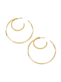 Double Layer Hoop Earrings