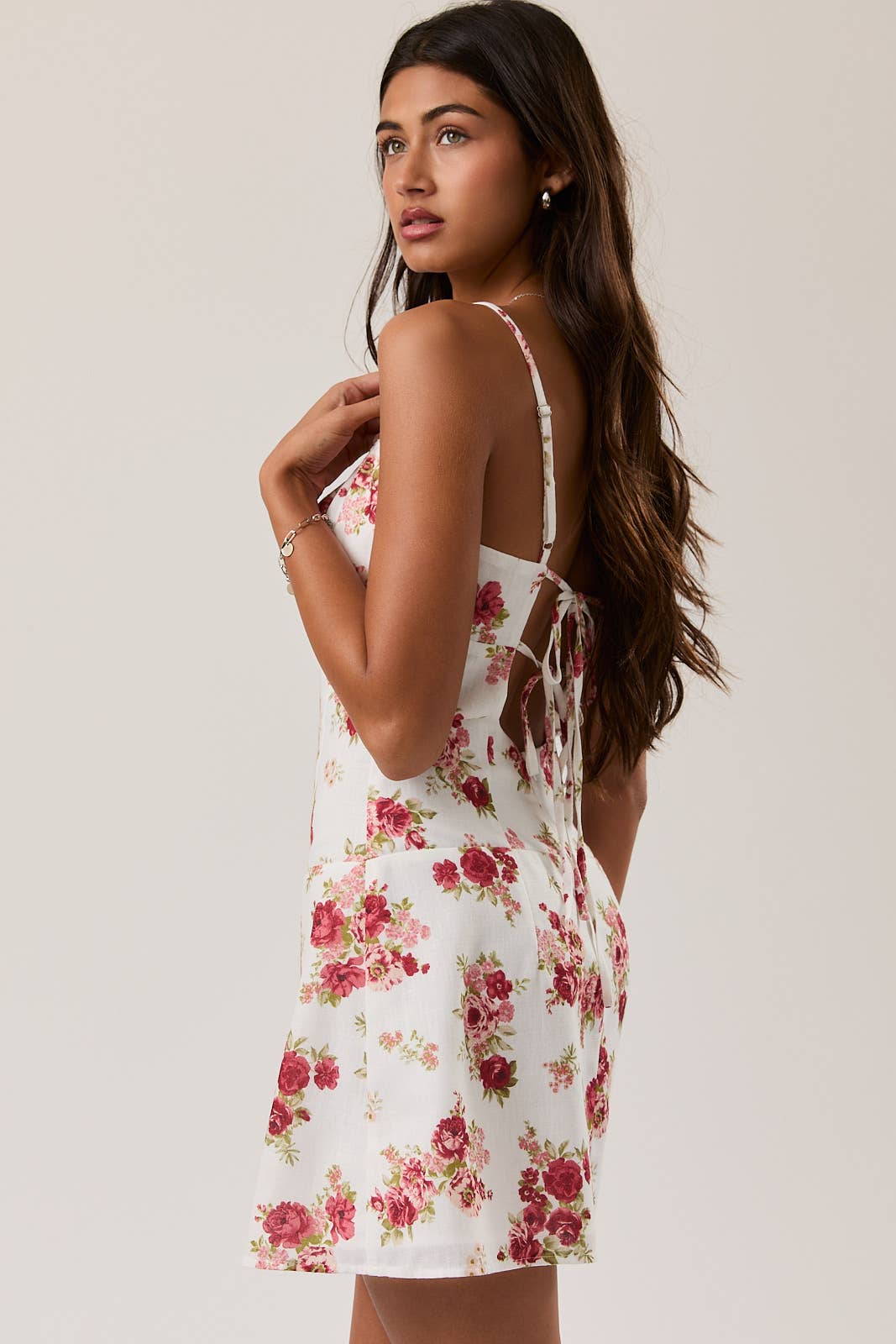 Mini Dress with Sweetheart Neck