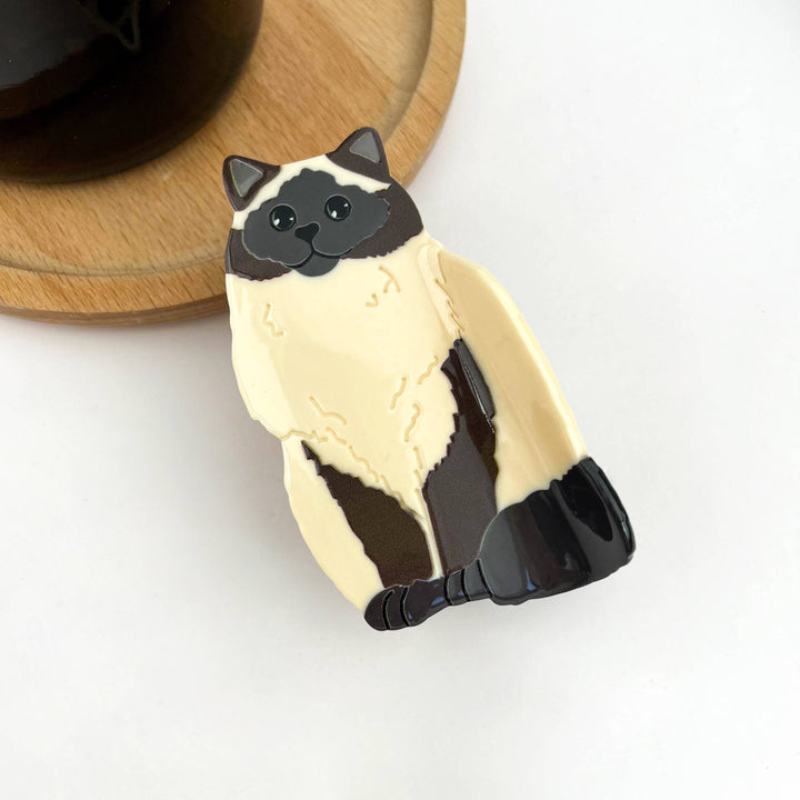 Sitting Cat Hair Claw Clip Collection, Animal Hair Clip: Ocelot