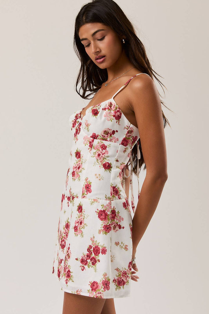 Mini Dress with Sweetheart Neck