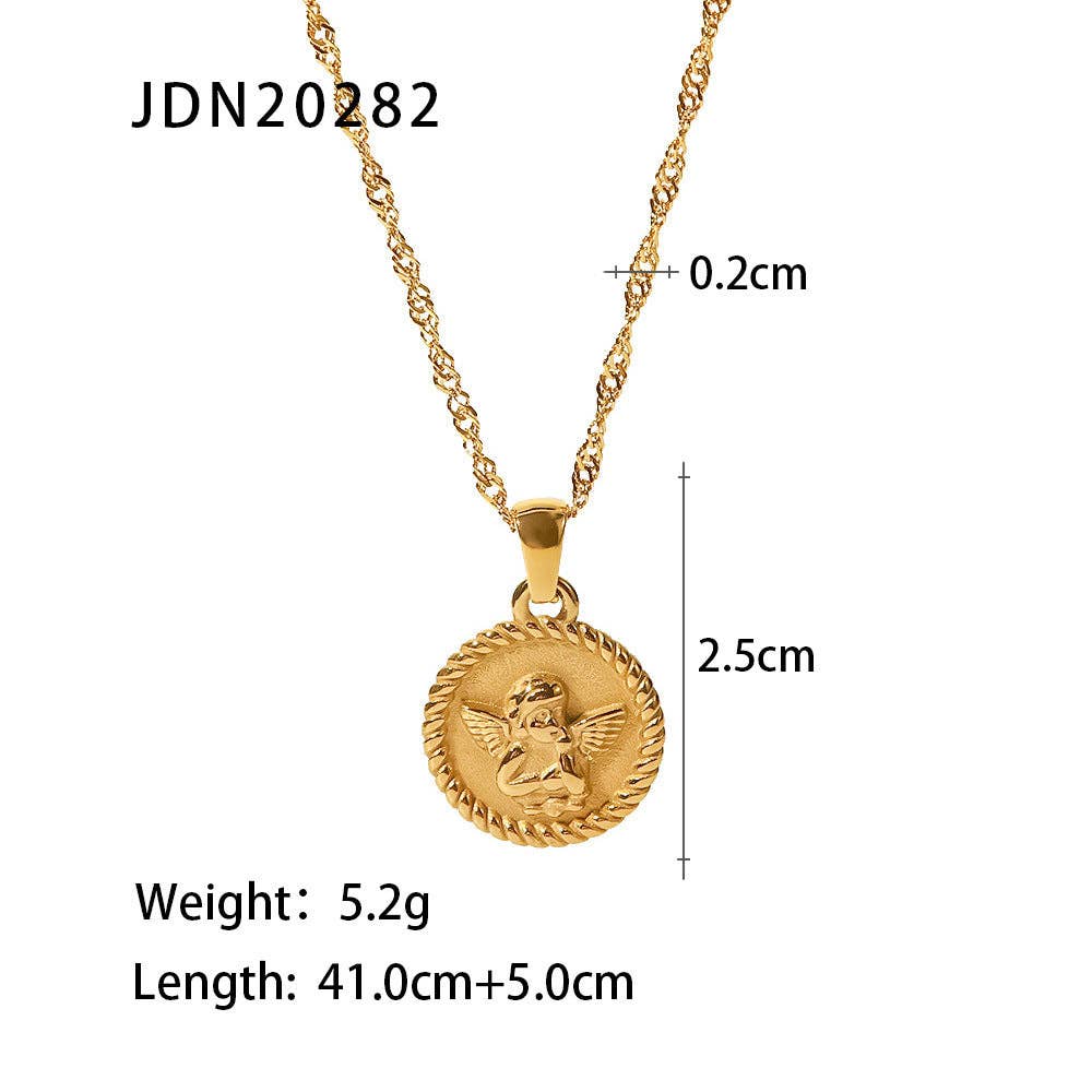 Vintage Zircon Heart Necklace DPJN49: 8