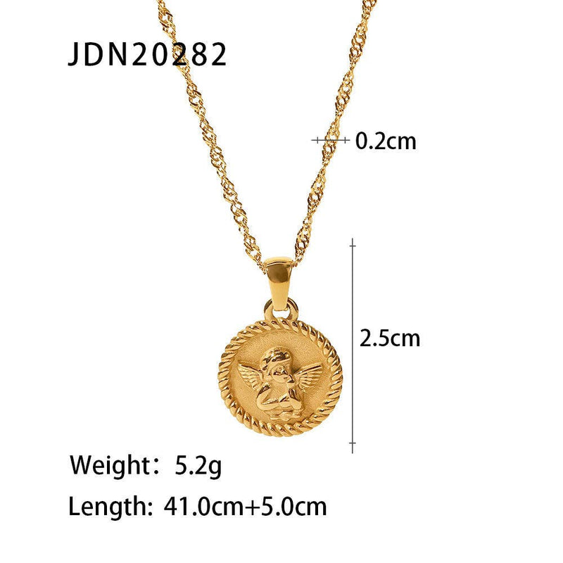 Vintage Zircon Heart Necklace DPJN49: 8