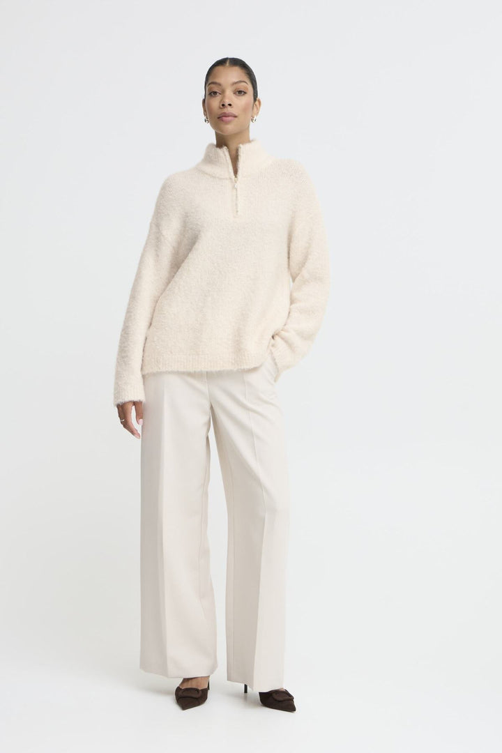 b.young Omanta Half Zip Sweater