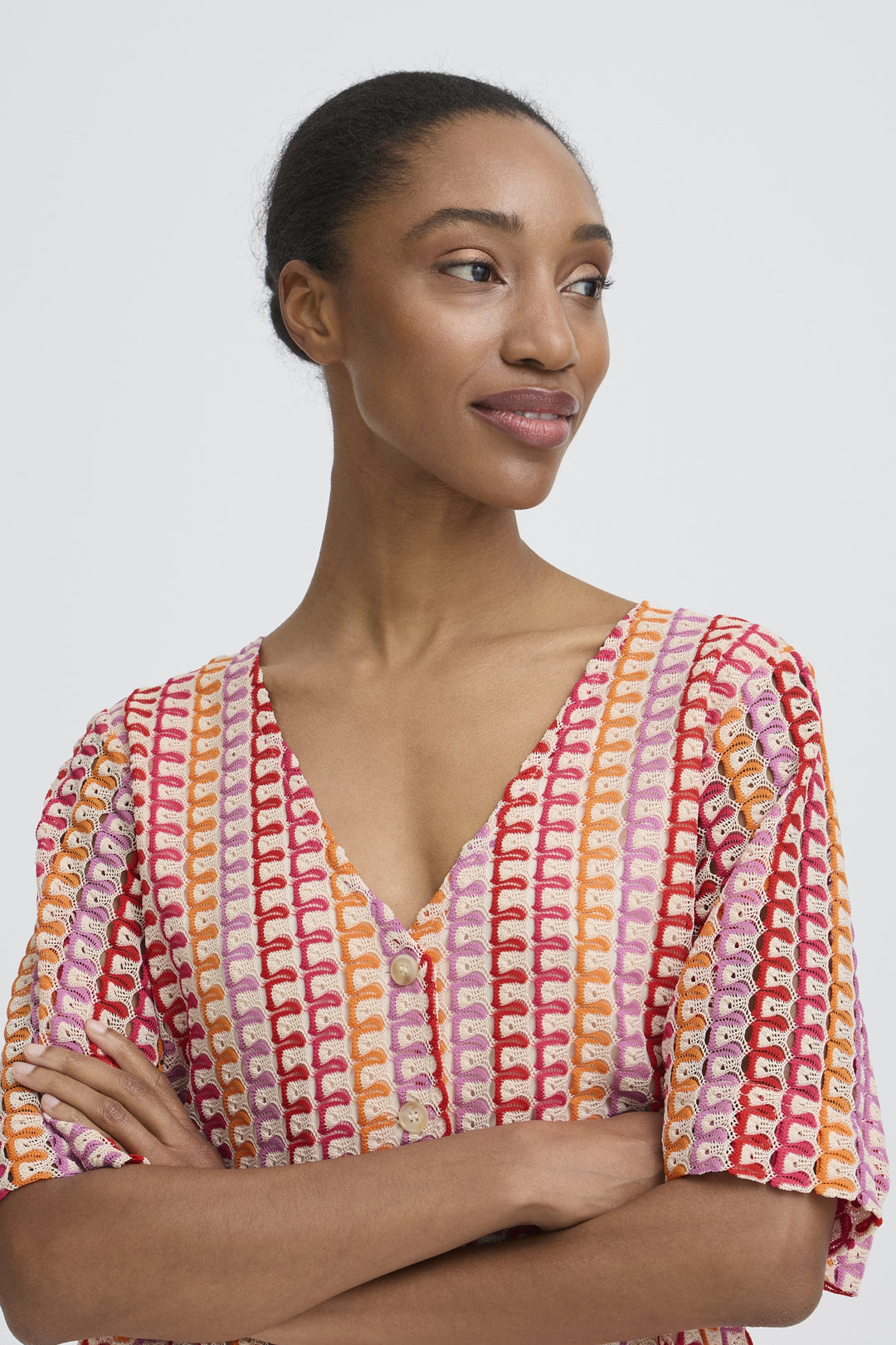 b.young Prisca Short Sleeve Blouse